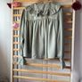 blouse Bnwt frilled collar blouse dipped back hem short feminine baloot size small (12) due to style Image 3