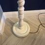 Vintage Style Painted Barley Twist Floor Lamp with Shade Image 4