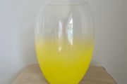 Flower Vase Ombre Yellow Home Decor