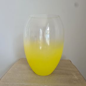 Flower Vase Ombre Yellow Home Decor