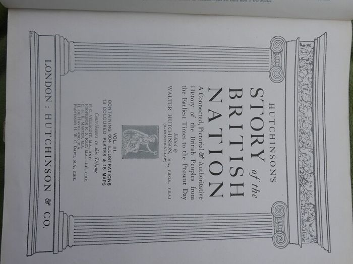 Hutchinson Story of the British Nation Vol I II III