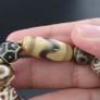 Antique Burmese Pumtek Pyu & Zigzag Pattern Himalayan Agate Bead Bracelet Image 3