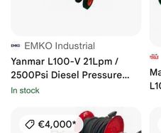 Yanmar  power washer