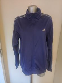 Adidas Climalite purple ladies zipped jumper size L UK16/18 Postage included