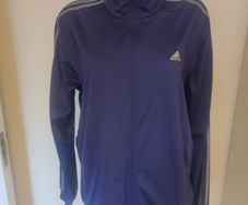 Adidas Climalite purple ladies zipped jumper size L UK16/18 Postage included