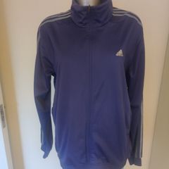 Adidas Climalite purple ladies zipped jumper size L UK16/18 Postage included