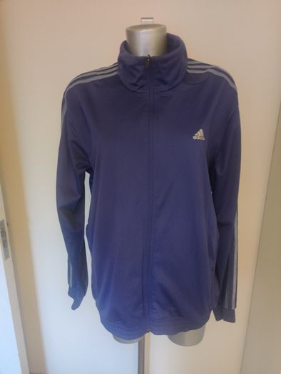 Adidas Climalite purple ladies zipped jumper size L UK16/18 Postage included