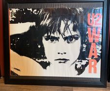 U2- War - Original Promo Poster- Framed