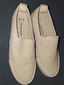 white canvas shoes