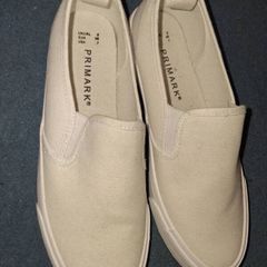 white canvas shoes