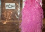 Chevron hackles soft pink