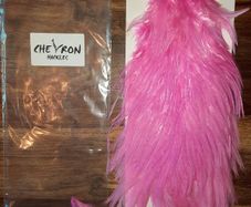 Chevron hackles soft pink