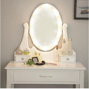 BRAND NEW Nordic Dresser White Makeup Dressing Table with LED Mirror
