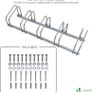 5 Bike Stand Floor or Wall mounted bike rack for garage Bicycle Parking rack Cycle Storage Locking Stand Image 3