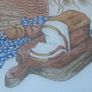 Large 19.75 Inch Long Glass Centerpiece Placemat / Bread Loaf Chop Board Image 7