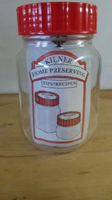 Ravenhead Vintage Retro Glass Kilner Preserving Jar 1Ltr with Recipe Insert