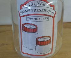 Ravenhead Vintage Retro Glass Kilner Preserving Jar 1Ltr with Recipe Insert