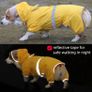Dog Raincoat Waterproof Jacket with Hood & Collar Hole Transparent Brim,Ultra-Light Breathable Reflective Jumpsuit for Short-legged Dogs Corgi Dachshund xs,s,m,L,XL Image 7