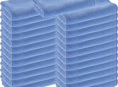 GLASS POLISH 15002 Premium Lint Free Microfibre Cloths | 300 x 300 mm | Pack of 25