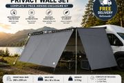 Campervan &amp; Motorhome Awning Privacy Wall Set 280 x 200 cm