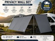 main image for ad Campervan &amp; Motorhome Awning Privacy Wall Set 280 x 200 cm
