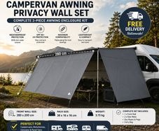 Campervan & Motorhome Awning Privacy Wall Set 280 x 200 cm
