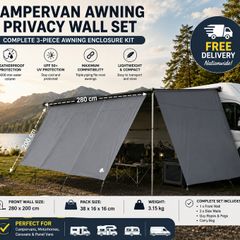 Campervan & Motorhome Awning Privacy Wall Set 280 x 200 cm