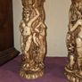 Pair of Vintage Carved Resin Vases Image 5