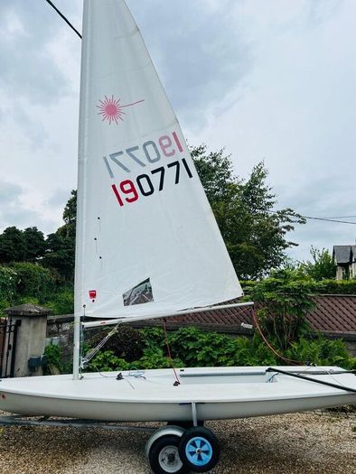 Laser sailing boat