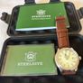 Stelfier Automatic GMT watch - brown leather strap Image 4