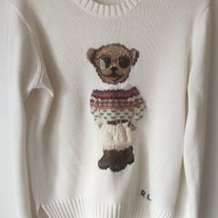 Authentic Polo Ralph Lauren  Bear Jumper. Size S. Cotton/Wool
