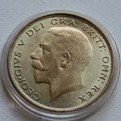 1923 George V Half Crown Unc Lustrously Toned