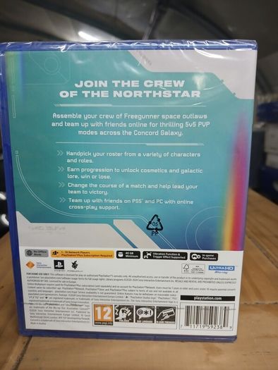 concord ps5. sealed. cancelled game