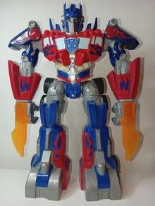 Transformers Talking Power Bots 11" Figure Optimus Prime Lights Hasbro 2009/2010