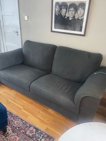 IKEA dark navy sofas 3 +2