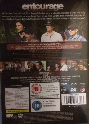 Entourage - Seasons 1-8 (Complete Series) [DVD TV Boxset]