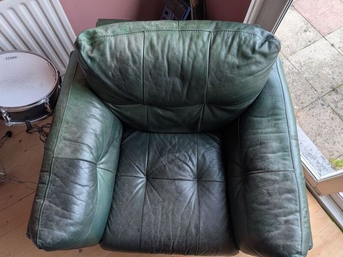 Green sofa chair
