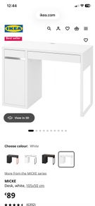 White Ikea Desk