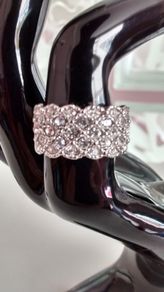 Platinum Plated Crystal Ring