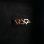 9ct Gold 375 Gold Heart Ring. Minimalist gift with love ring, Dainty Heart Band, Gift For Girlfriend size P Image 10