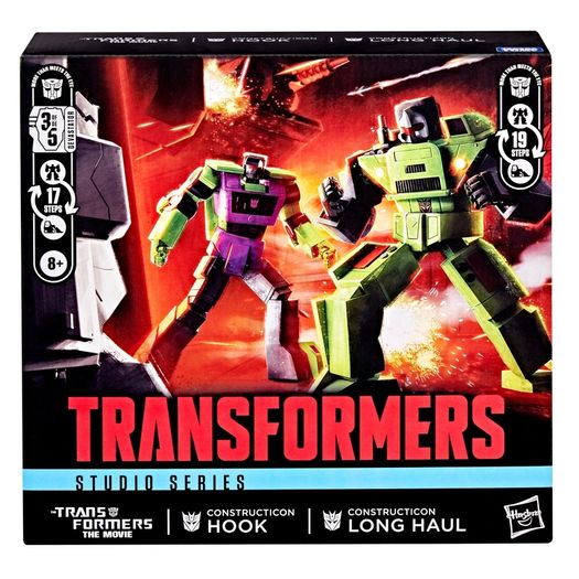 Transformers The Movie Constructicons Long Haul & Hook 2-Pack