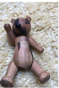 New Kay bojesen designer wooden teddy bear