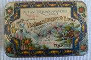 Antique French Berlingots Nantais Sweet Tin Nantes c.1900-1925