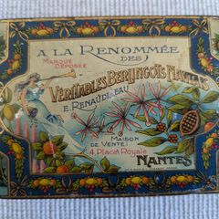 Antique French Berlingots Nantais Sweet Tin Nantes c.1900-1925