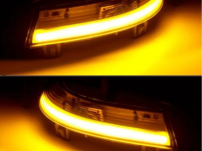 2pcs Sequential LED Side Mirror Indicator Turn Signal Light Dynamic Blinker for VW Golf