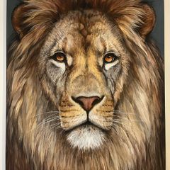 Original Lion Painting