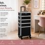 Professional Rolling Makeup & Beauty Case on Wheels Image 3