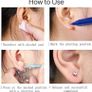 NEW SALE | 6pcs disposable Safety Ear Piercing Gun Unit Tool with Asepsis Pierce Kit Blue for Piercing kit Piercing Supplies with Ear Stud Image 5