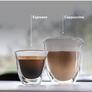 De'Longhi Magnifica S ECAM 22.110.B fully automatic coffee machine with milk frother for cappuccino, with espresso direct selection buttons and rotary control, 2-cup function, 1.8 liter water tank, black / silver Image 2