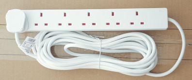 6-Way Extension Lead | 6 Socket Cord 7.5m | BRAND NEW